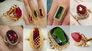 Gold Ring Design With Stone Latest Designs Of Gold Rings For Womens Lucky Stone Rings Designs Ladies