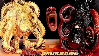 [ASMR MUKBANG] GIANT GOLDEN SPICY OCTOPUS EATING 대왕 문어 먹방 Gurita raksasa Bạch tuộc 巨大タコ ปลาหมึกยักษ์