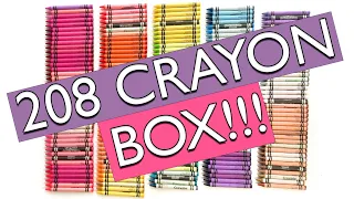 Sort and Unbox 208 Crayola Crayon Box in color order.