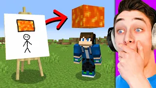 I Fooled My Friend with //DRAW in Minecraft