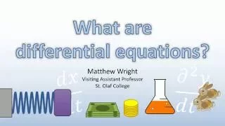 What are differential equations?