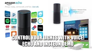 Turn Lights ON/OFF w/Your Voice! Amazon Echo & Insteon Demo