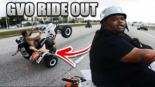 BIGGEST BIKE LIFE RIDE OUT OF THE YEAR GVO ! ( CRAZY ROAD RASH ) | Leek GT