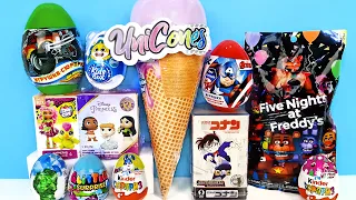 СЮРПРИЗ MIX! ЕДИНОРОГ В РОЖКЕ, Five Nights at Freddy's, Disney Princess Unboxing Kinder Surprise