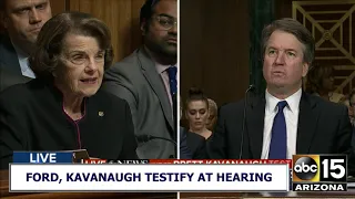 "If you're VERY CONFIDENT...WHY aren't you also asking FBI to investigate?" -Feinstein to Kavanaugh