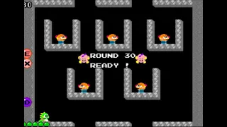 Bubble Bobble how to: level 30, with the door to the 2nd secret round