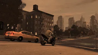 GTA 4 - Motorcycle Crashes Short Gameplay (Euphoria Physics) Part 2