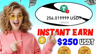 Instant Earn $250 USDT • USDT MINING SITE - Free USDT | Crypto Mining | New Usdt Mining Site • 2024