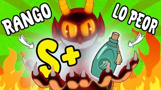 COMPLETE CUPHEAD CON LA PEOR ARMA DEL JUEGO EN RANGO S