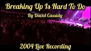 David Cassidy - Breaking Up Is Hard To Do (2004 Live Recording)