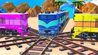 【踏切アニメ】あぶない電車 3 TRAIN Thomas vs Fumikiri 3D Railroad Crossing Animation #16