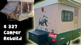 Camper Build DIY START to FINISH PopUp Hard Side Walls Conversion WORLDS CHEAPEST CAMPER