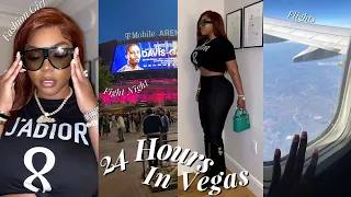 TRAVEL VLOG | 24 HOURS IN VEGAS • GERVONTA & RYAN FIGHT • GIRLS TRIP | Gina Jyneen