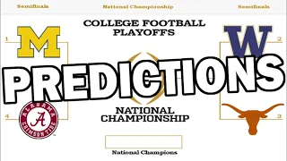 College Football Playoff Predictions - Semi-Finals & Championship