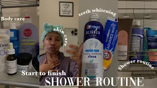 MY “EVERYTHING” SHOWER ROUTINE | skin care, exfoliating, teeth whitening + MORE