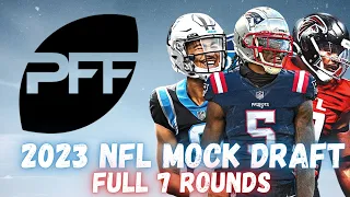 SEVEN ROUND PFF 2023 NFL Mock Draft post Aaron Rodgers trade | Mock the Mock