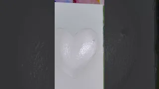 Super easy watercolour heart using the wet on wet technique! #beginnerwatercolor #watercolor