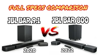 JBL Bar 9.1 Vs. JBL Bar 800 Dolby Atmos Soundbar | Full Specs Comparison💥