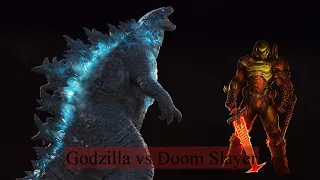 Kaijus react to Godzilla Vs Doom Slayer (By @slick4785)