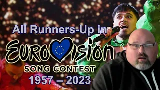 AMERICAN REACTS TO All Runner Ups In Eurovision Song Contest (1957-2023)..
