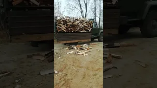 газ 33081 выгрузка дров
