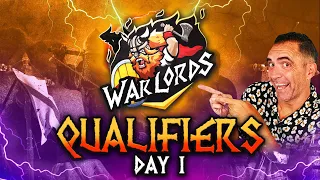 $30,000 Warlords Qualfiers Day One - ALOT of Crazy GAMES #ageofempires2