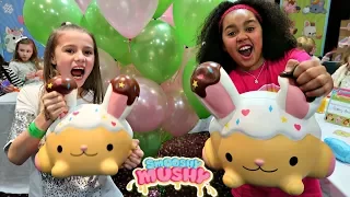 Giant Squishy Toys Challenge!! Smooshy Mushy Party | Toys AndMe