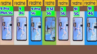 Realme 9 Pro+ vs Realme 9 Pro vs Realme 9 SE vs Realme 9 5G vs Realme 9i 5G | Battery Drain Test |