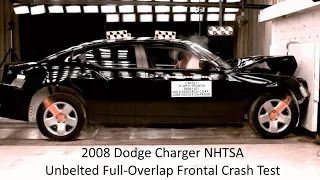 2008-2010 Dodge Charger FMVSS 208 Unbelted Full-Overlap Crash Test (Test #2)