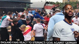 ENGLAND FANS REACT TO STERLING’S GOAL AGAINST GERMANY 2-0!!!!!