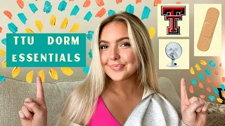 College Dorm Essentials  | Texas Tech Vlog Squad