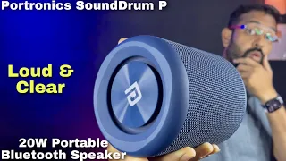 Portronics Sounds Drum P | 20 Watt Bluetooth Speaker | Loud & Clear