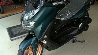 New 2022 Yamaha NMAX 155 New Color "Matte Green" First Look Walkaround