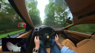 Ferrari Testarossa | Driver's POV and Foot Cam | Larini Exhaust