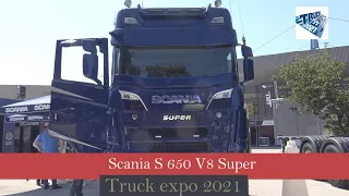 2021 Scania S 650 Super A4x2 V8 Tractor Truck  Interior Exterior Walkaround   Truck Expo 2021