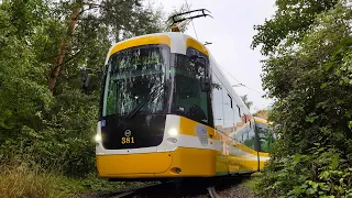 Plzeň TRAM 🚋 Linka 1, jízdní řád 25, číslo vozu 381 (celé kolo 1 hod jízdy).