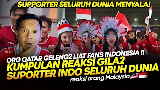 MEMBLUDAK!! MERINDING REAKSI GILA2 SUPPORTER SELURUH DUNIA INDONESIA VS AUSTRALIA