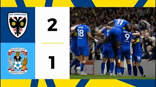 AFC Wimbledon 2-1 Coventry City 📺 | Dons double completes comeback! 🏆 | Highlights 🟡🔵