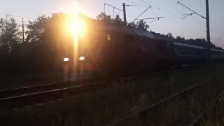 ТЭП70БС с поездом #633 Комунары-Гродно прибывает на ст. Жодино