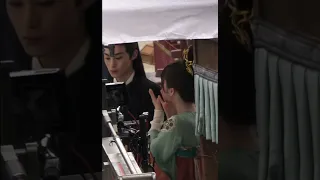 fancam23  Dylan Wang being serious with Esther Yu during a take 王鹤棣 虞书欣 #苍兰诀