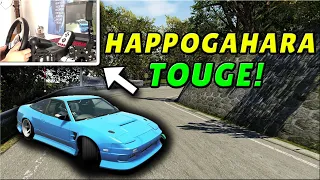 Happogahara Touge Drifting 180SX | Assetto Corsa Drift Mods | Logitech Setup