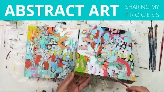 Transforming Ideas into Color: Creating Abstract Art ----- Mixed Media | Contemporary Art | Acrylics