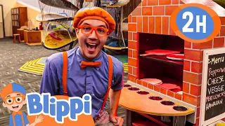 Blippi Looks at Jobs | Blippi | Kids Songs | Moonbug Kids