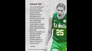 DLSU Green Archers Roster | UAAP Season 85