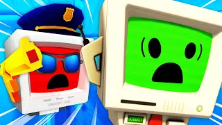 Making ILLEGAL ITEMS To Get JOB BOT ARRESTED In VR (Funny Job Simulator VR Gameplay)