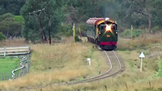 Part 2. Hotham Valley Railway's  Steam Ranger tour train. Sunday  Mother's Day, Sunday 12 May 2024.