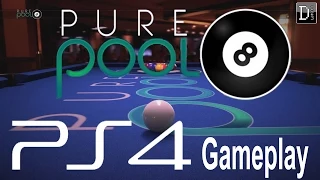 Pure Pool: Tutorial + Free play / Table Skins PS4 Gameplay HD