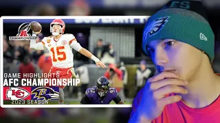 Kansas City Chiefs vs. Baltimore Ravens 2023 AFC Championship Game Highlights (Reaction)