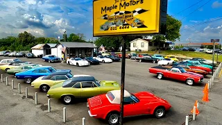 American Muscle Car Lot Inventory Update 9/6/22 Maple Motors USA Hot Rods For Sale Antique Vintage