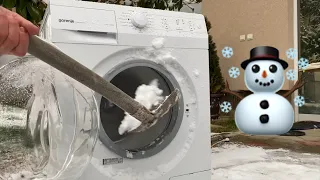 Stress test: Throwing SNOW at 1200 rpm in Gorenje washing machine